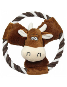 Памучно въже PET NOVA с кравичка със звук 20 см.