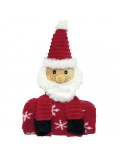 Плюшен Дядо Коледа с одеяло Nobby 39 см