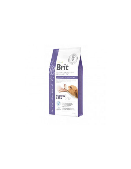Пълноценна суха храна Brit Veterinary Diets Dog Gastrointestinal-Low fat за кучета с храносмилателни разстройства с Херинга и