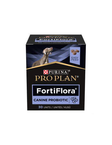 Дъвчащи таблетки Purina Pro Plan Veterinary Diets Canine Fortiflora - Пробиотик за Кучета, при стомашни разтройства и дисбала