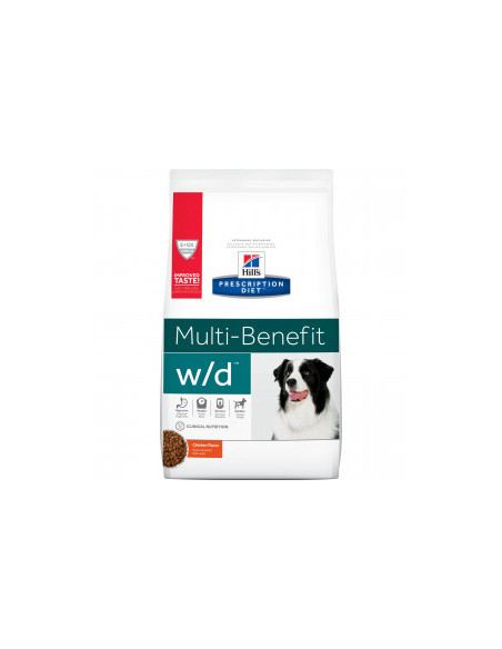 Hills Prescription Diet w/d - диета за кучета със запек, колит и за поддържане на теглото 1.5 кг.