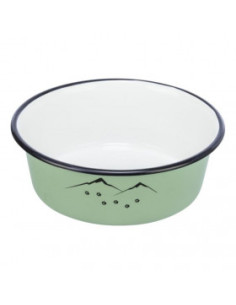 Емайлирана купа от неръждаема стомана Trixie Bowl с ретро дизайн