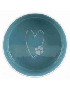 Керамична купа с надпис Trixie Ceramic Bowl Pets Home в син цвят