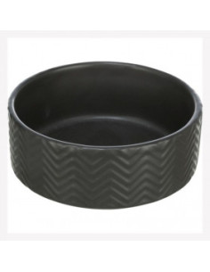 Керамична купа с релефен дизайн Trixie Ceramic Bowl в черен цвят