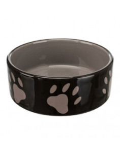 Керамична купичка Trixie Ceramic Bowl with paw prints дизайн на лапички