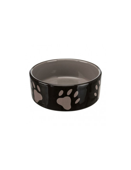 Керамична купичка Trixie Ceramic Bowl with paw prints дизайн на лапички