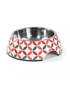 Метална купа Record Origami steel dog bowl с цветен дизайн