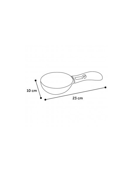 Дигитална, мерителна лъжица за храна Flamingo DIGITAL FOOD SCOOP с електронна везна за измерване на количеството храна