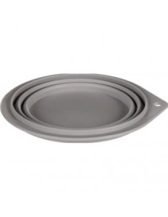 Сгъваема купа за път Flamingo FALDA GREY 500 мл - подходяща за храна и вода