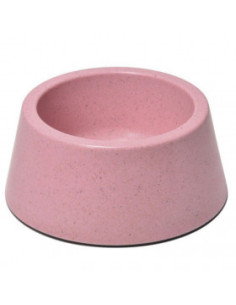 Висока купа за храна и вода Record Bamboo 350 мл. изработена от естесвен бамбук и оризова обвивка