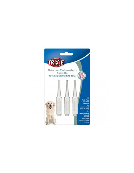 Противопаразитни пипети Trixie Spot-On flea and tick protection за кучета от средни породи
