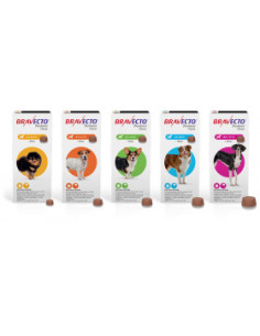 BRAVECTO- обезпаразитяващи таблетки за кучета от 4 кг до 10 кг