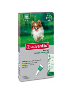 Противопаразитни пипети Bayer Advantix Spot On-за кучета до 4 кг.
