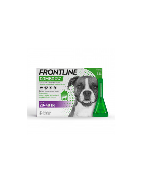 Frontline Combo Spot On L - противопаразитна пипета за кучета от 20 до 40 кг.