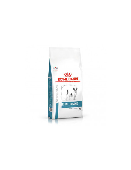 Пълноценна суха, диетична храна за подрастващи кучета Royal Canin Anallergenic Small Dog за намаляване на непоносимостта към 