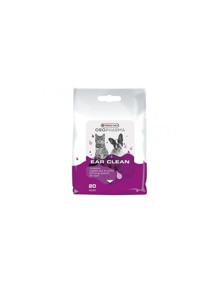 Versele Laga Oropharma Ear Clean Dog-Cats кърпички с лосион за почистване на уши за котка и куче 20бр.