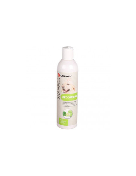 Шампоан за кучета с масло от бергамот Flamingo NATURAL DEO SHAMPOO елиминира неприятните миризми от кожата и козината