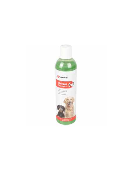 Билков шампоан за кучета с мазна козина Flamingo HERBAL SHAMPOO изключително подходящ за чувствителна кожа