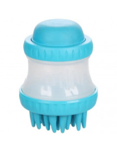 Четка за баня Flamingo 2 IN 1 HILDA 7,7 x 7,7 x 10,6 см - с дозатор и масажни елементи