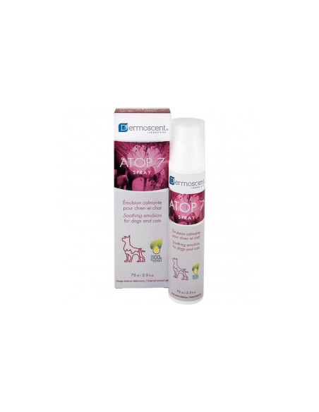 Dermoscent Atop 7 Spray - успокояваща емулсия при сърбеж и алергични признаци 75 мл.