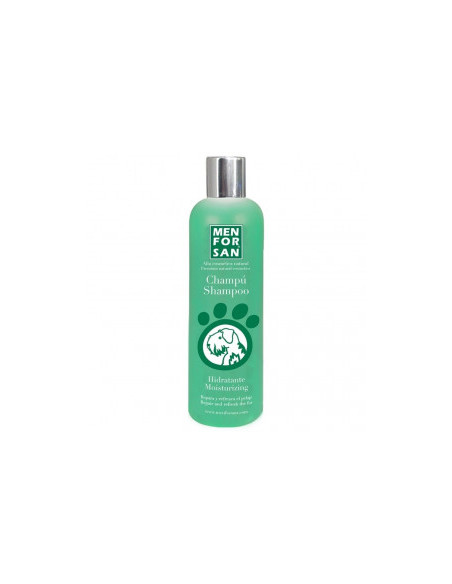 Шампоан за кучета MEN FOR SAN Moisturizing shampoo - с овлажняващо и възстановяващо действие, с аромат на зелена ябълка 300 м
