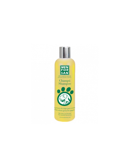 MEN FOR SAN Wheat Germ Shampoo For Puppies - шампоан за порастващи кученца с пшеничен зародиш