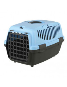 Транспортна клетка Trixie Capri 1 Transport box подходяща за котки и малки породи кучета до 6 кг в светлосин цвят