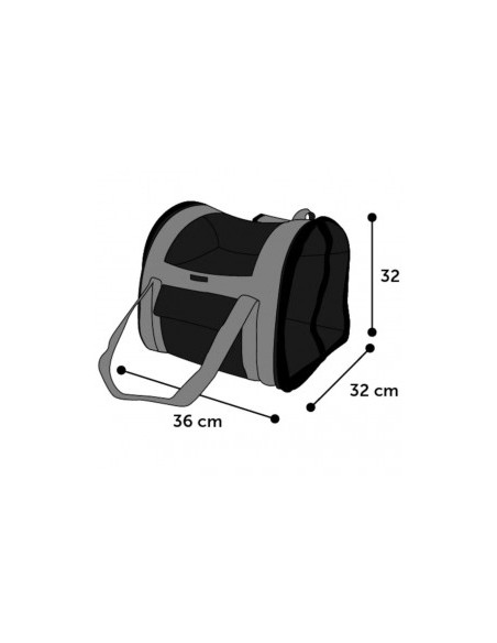 Транспортна раница за кучета и котки Flamingo BACK PACK LENIE 36x32x32CM