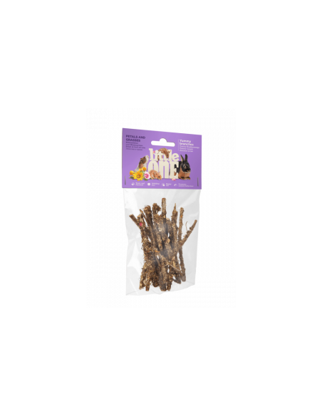 Натурални, плодни клонки за гризане Little One Yummy branches с венчелистчета от дива роза, невен, хибискус, слънчоглед, метл
