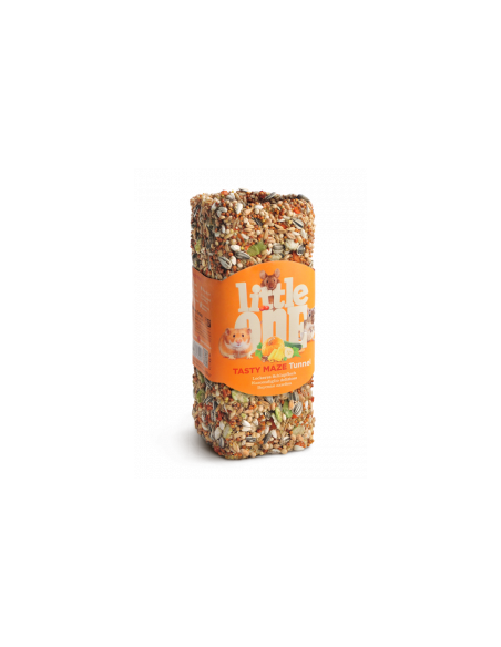 Лакомство за дребни гризачи Little One Tunnel вкусен тунел с банан, ананас, моркови и тиквички