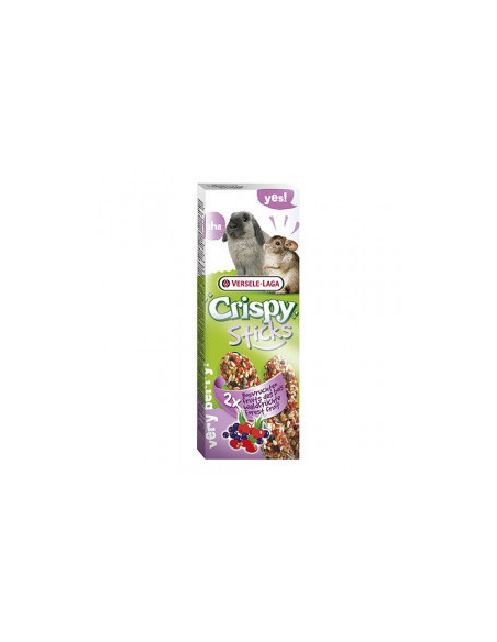 Versele Laga Crispy Sticks for Rabbits and Chinchillas лакомство за зайци и чинчили с горски плодове 2х55гр.