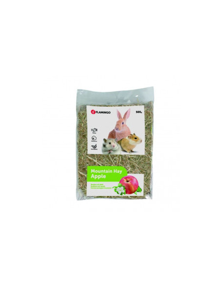 Планинско сено за зайци Flamingo Mountain hay Apple с ябълка