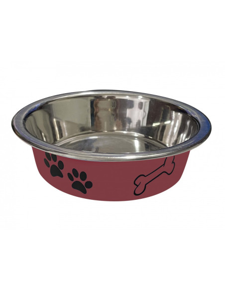anipro Paws No Slip метална купа червена 17 см, 0.8 л