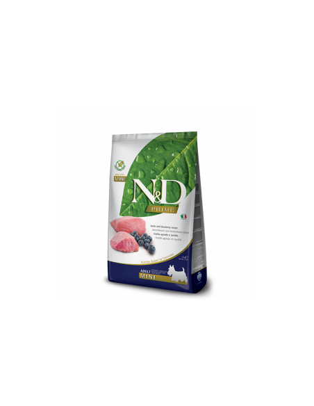N-D Grain Free Mini Adult - пълноценна храна с агнешко месо и боровинки, за кучета от дребни породи над 12 месеца -