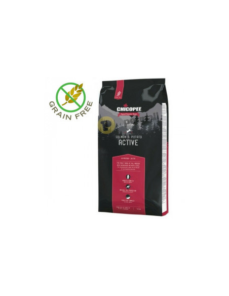 Chicopee Holistic Nature Active Salmon - Potato - суха храна БЕЗ зърнени култури за активни кучета със сьомга и картофи
