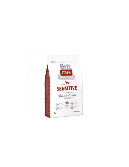 Супер премиум суха храна Brit Care Dog Grain-free Sensitive Venison, Digestion and Skin БЕЗ ЗЪРНО. с прясно еленско месо за к