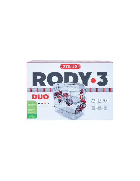 Zolux - клетка за дребни гризачи DUO GRENADINE 40,5см х 41см х 27см