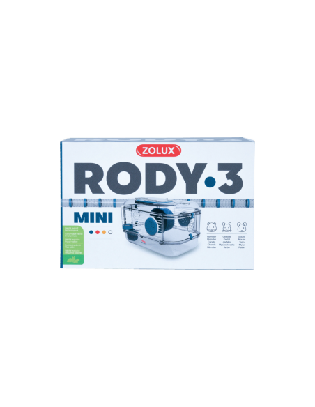 Zolux - клетка за дребни гризачи MINI BLEU 18см х 33см х 21см