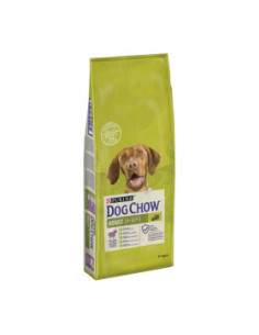 Суха храна за кучета в зряла възраст Purina Dog Chow Adult с агнешко месо