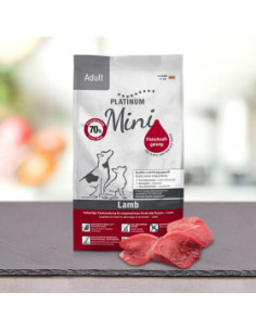 Пълноценна суха храна за кучета от малки породи Platinum Adult Lamb Mini с 70- прясно Агнешко месо