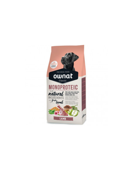 Натурална суха храна Ownat Classic Monoprotein LAMB с прясно Агнешко месо, монопротеинна , за кучета от всички породи