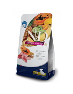 N-D DOG TROPICAL SELECTION LAMB PUPPY MINI - Суха храна за подрастващи кученца и бременни и кърмещи от дребните породи, с агн