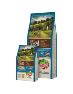 Пълноценна храна за кучета от големи породи Sam´s Field Adult Gluten-Free Large Beef - Veal с 70- Телешко месо, плодове и зел