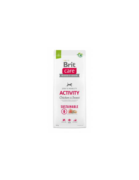 Brit Care Dog Sustainable Activity Chicken-Insect- Супер премиум суха храна за кучета с повишена активност. С високоусвоим пр