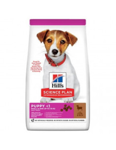 Суха храна Hills Dog Puppy Small-Mini Lamb-Rice с агнешко и ориз- За дребни и миниатюрни породи кучета до 10 кг от отбиване д