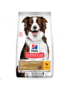 Hills - Science Plan Healthy Mobility Medium Adult - пълноценна храна с пилешко за кучета от средните породи ,за поддържане н