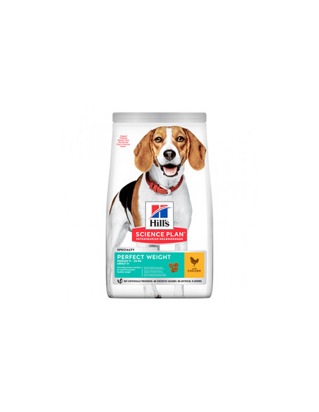 Hills - Science Plan Perfect Weight Medium Adult - пълноценна храна с пилешко за кучета от средните породи с наднормено тегло