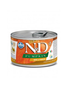 Консерва за кучета N-D DOG QUAIL-PUMPKIN - с пъдпъдък и тиква