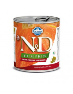 Консерва за кучета N-D DOG CHICKEN PUMPKIN-POMEGRANATE - с пиле ,тиква и нар