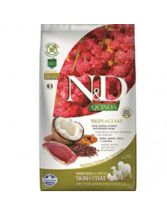 Суха храна за кучета N-D DOG QUINOA SKIN-COAT - с патешко, киноа и кокос